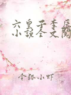 六皇子李辰穿越小说全文阅读