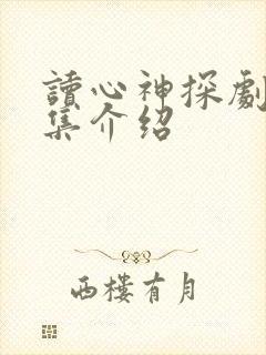 读心神探剧情分集介绍