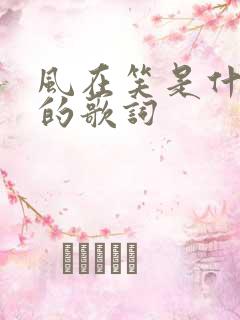 风在笑是什么歌的歌词