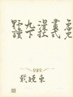 野九漫画免费阅读下拉式免费阅读