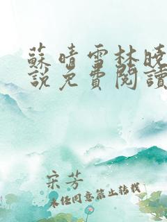 苏晴雪林晓阳小说免费阅读最新章节