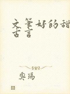 文笔好的甜宠文古言