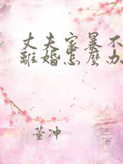 丈夫家暴不同意离婚怎么办