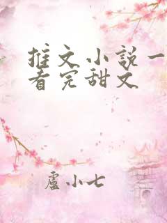 推文小说一口气看完甜文