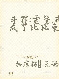 斗罗:震惊,我成了比比东 txt下载