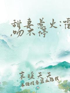 甜妻惹火:霍少,吻不停