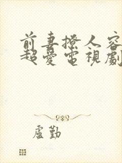 前妻撩人容总他超爱电视剧