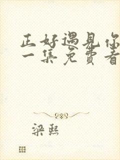 正好遇见你最新一集免费看