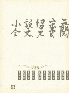 小说绍宋无弹窗全文免费阅读