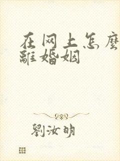 在网上怎么起诉离婚姻