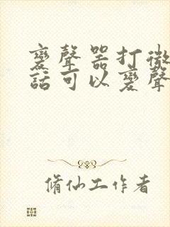 变声器打微信电话可以变声吗