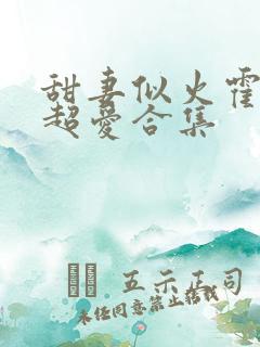 甜妻似火霍爷他超爱合集