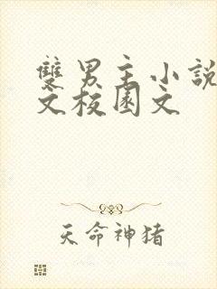 双男主小说甜宠文校园文