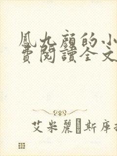 凤九颜的小说免费阅读全文无弹窗