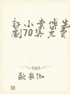 许小棠傅先生短剧70集免费观看