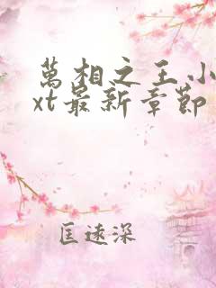 万相之王小说txt最新章节