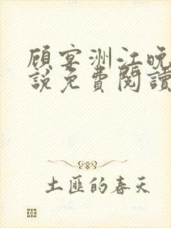 顾宴洲江晚枝小说免费阅读最新章节