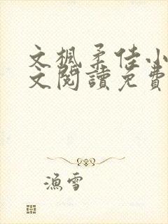 文枫柔佳小说全文阅读免费