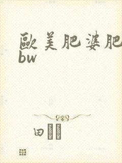 欧美肥婆肥妇bbw