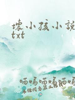 坏小孩小说网盘txt