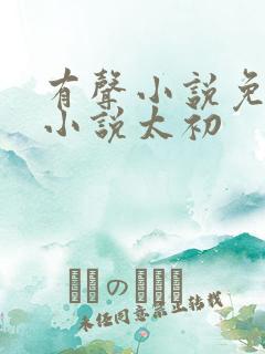 有声小说免费听小说太初