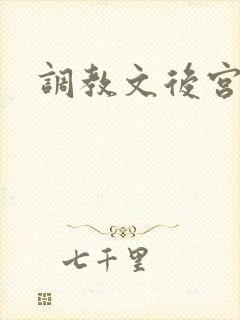 调教文后宫h