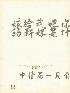 嫁给我吧你是我的新娘是什么歌