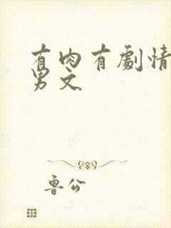 有肉有剧情的男男文