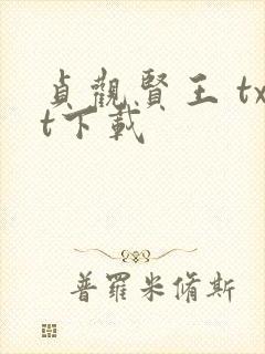 贞观贤王 txt下载