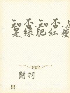 知否.知否.应是绿肥红瘦原著