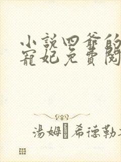 小说四爷的心尖宠妃免费阅读