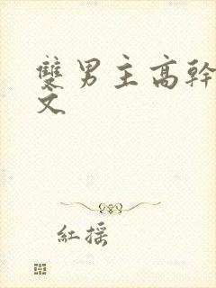 双男主高干文推文