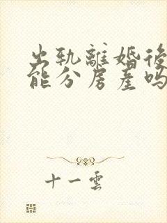 出轨离婚后,还能分房产吗?