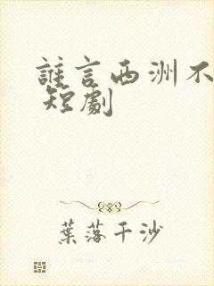 谁言西洲不知意 短剧