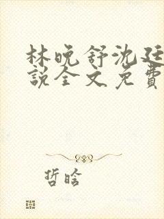 林晚舒沈廷州小说全文免费阅读全文