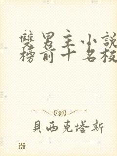 双男主小说排行榜前十名校园文