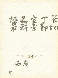 极品家丁笔趣阁最新章节txt