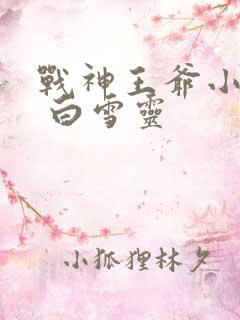 战神王爷小王妃 白雪灵