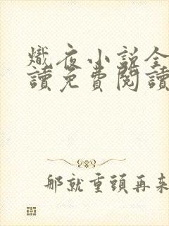 炽夜小说全文阅读免费阅读无弹窗