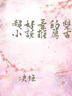 超好看的双男主小说推荐古风