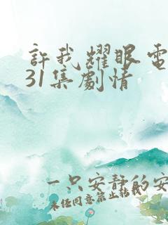 许我耀眼电视剧31集剧情