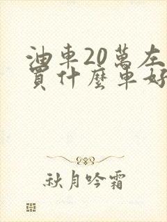 油车20万左右买什么车好