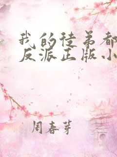 我的徒弟都是大反派正版小说