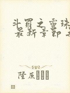 斗罗之灵珠神剑 最新章节 无弹窗