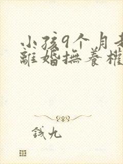 小孩9个月起诉离婚抚养权