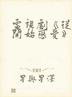 电视剧《从结婚开始恋爱》免费观看