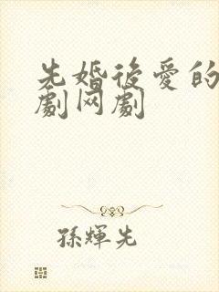 先婚后爱的电视剧网剧