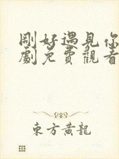 刚好遇见你电视剧免费观看全集