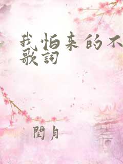 我怕来的不是你歌词