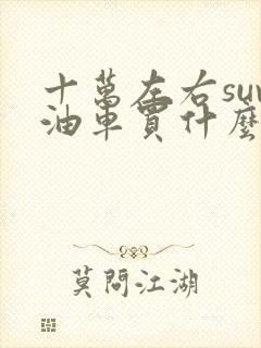 十万左右suv油车买什么车好